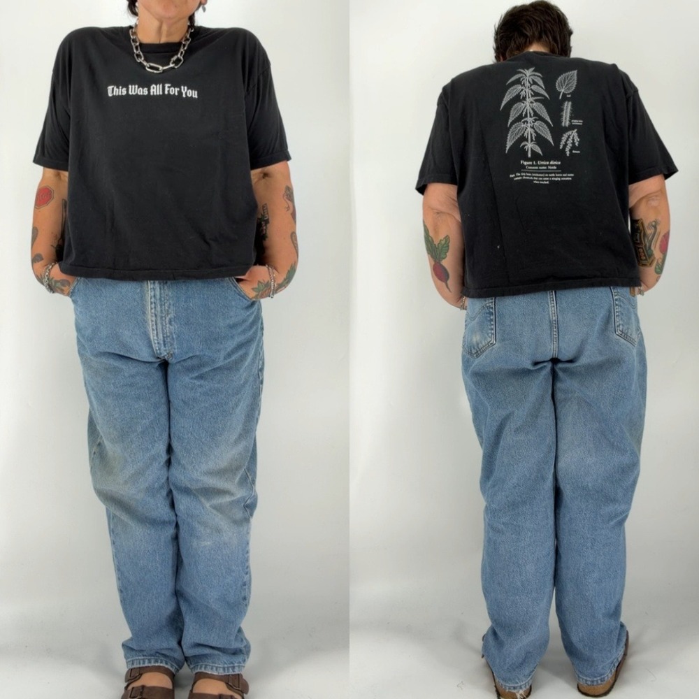 Nettles Daughters of Cain crop boxy tee plus size 2X southern gothic ethel shirt